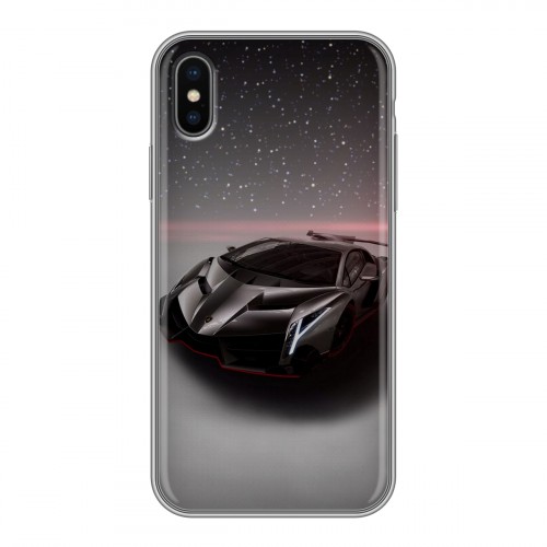 Дизайнерский силиконовый чехол для Iphone x10 Lamborghini