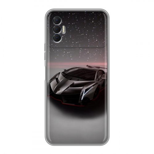 Дизайнерский силиконовый чехол для Tecno Spark 8P Lamborghini