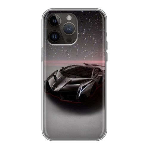 Дизайнерский пластиковый чехол для Iphone 14 Pro Max Lamborghini
