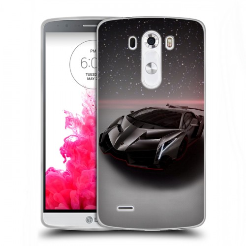 Дизайнерский пластиковый чехол для LG G3 (Dual-LTE) Lamborghini