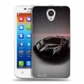 Дизайнерский пластиковый чехол для Lenovo S650 Ideaphone Lamborghini