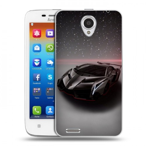 Дизайнерский пластиковый чехол для Lenovo S650 Ideaphone Lamborghini