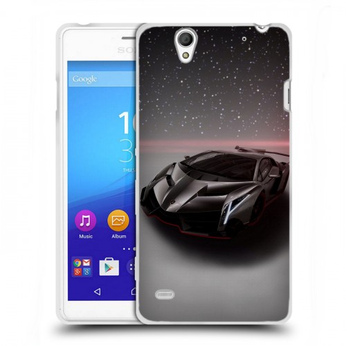 Дизайнерский пластиковый чехол для Sony Xperia C4 Lamborghini