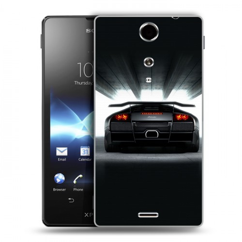 Дизайнерский пластиковый чехол для Sony Xperia TX Lamborghini