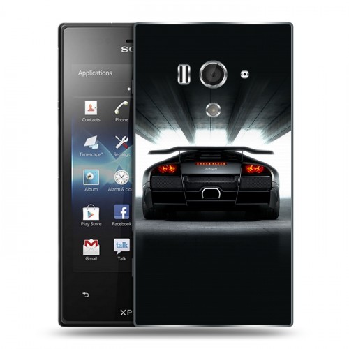 Дизайнерский пластиковый чехол для Sony Xperia acro S Lamborghini