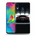 Дизайнерский пластиковый чехол для Samsung Galaxy M20 Lamborghini