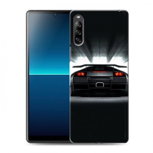 Дизайнерский силиконовый с усиленными углами чехол для Sony Xperia L4 Lamborghini