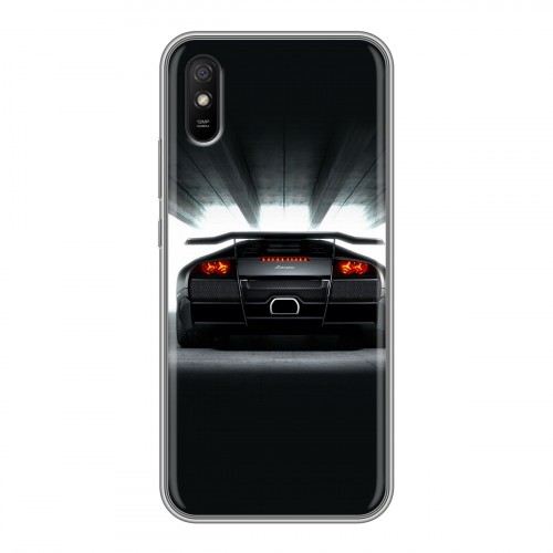 Дизайнерский силиконовый с усиленными углами чехол для Xiaomi RedMi 9A Lamborghini