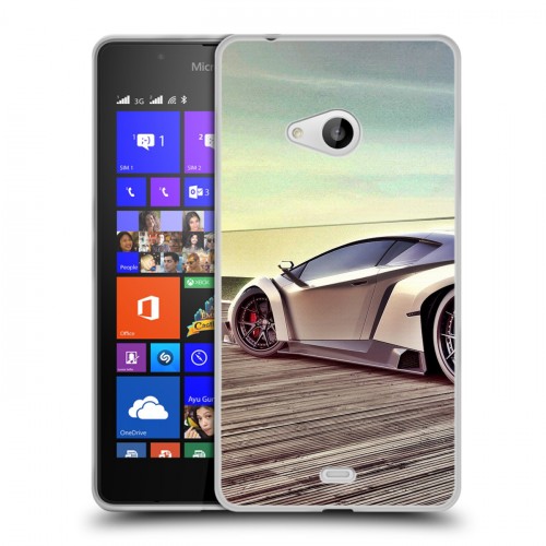 Дизайнерский пластиковый чехол для Microsoft Lumia 540 Lamborghini