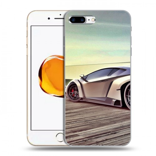 Дизайнерский пластиковый чехол для Iphone 7 Plus / 8 Plus Lamborghini