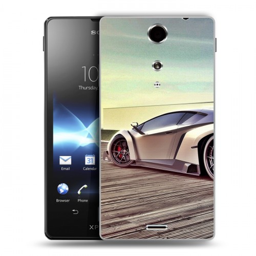 Дизайнерский пластиковый чехол для Sony Xperia TX Lamborghini