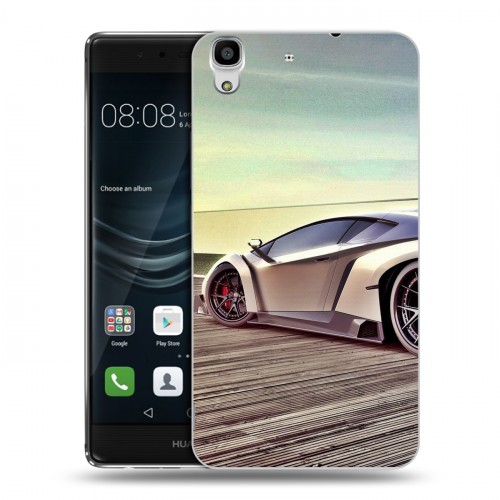 Дизайнерский пластиковый чехол для Huawei Y6II Lamborghini