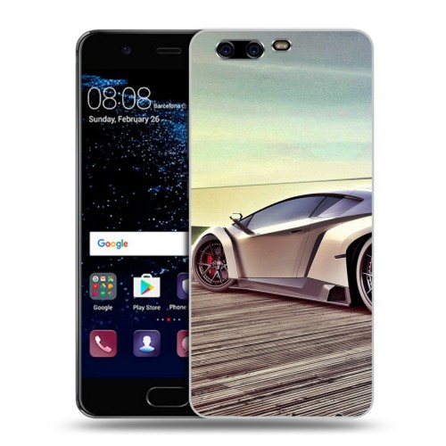 Дизайнерский пластиковый чехол для Huawei P10 Lamborghini