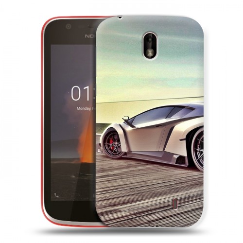 Дизайнерский пластиковый чехол для Nokia 1 Lamborghini