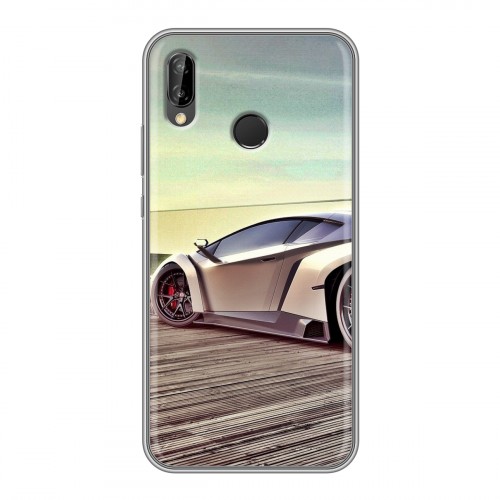 Дизайнерский силиконовый чехол для Huawei P20 Lite Lamborghini