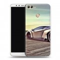 Дизайнерский пластиковый чехол для Huawei Y9 (2018) Lamborghini