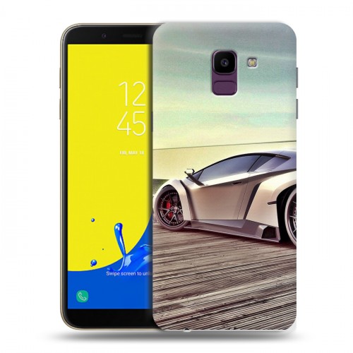 Дизайнерский пластиковый чехол для Samsung Galaxy J6 Lamborghini