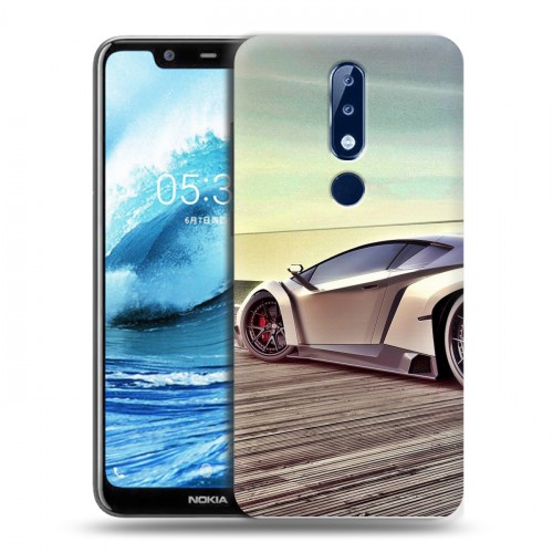 Дизайнерский силиконовый чехол для Nokia 5.1 Plus Lamborghini