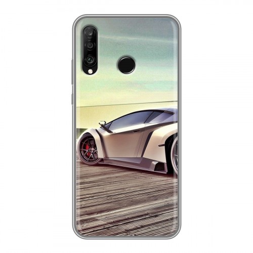 Дизайнерский силиконовый чехол для Huawei P30 Lite Lamborghini