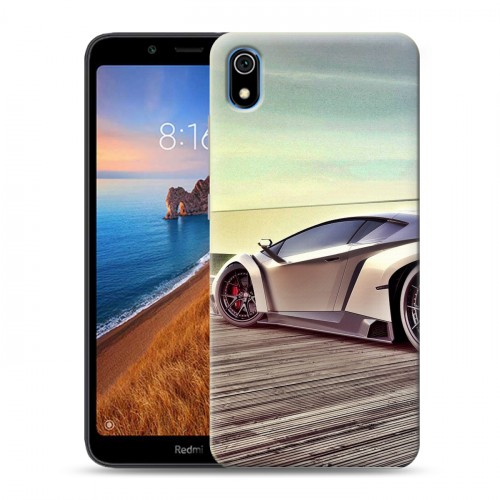 Дизайнерский силиконовый чехол для Xiaomi RedMi 7A Lamborghini