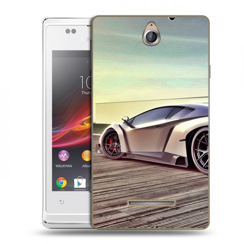 Дизайнерский пластиковый чехол для Sony Xperia E Lamborghini