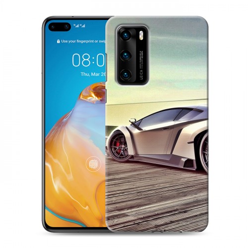 Дизайнерский пластиковый чехол для Huawei P40 Lamborghini