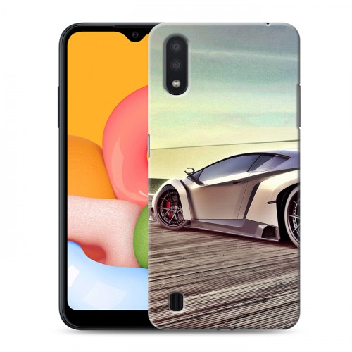 Дизайнерский силиконовый чехол для Samsung Galaxy M01 Lamborghini