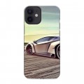 Дизайнерский силиконовый с усиленными углами чехол для Iphone 12 Mini Lamborghini