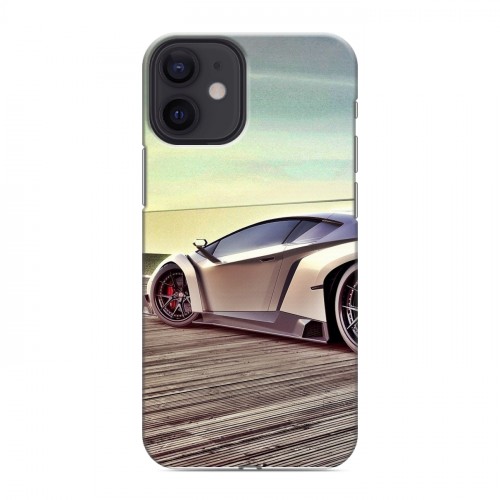 Дизайнерский силиконовый с усиленными углами чехол для Iphone 12 Mini Lamborghini