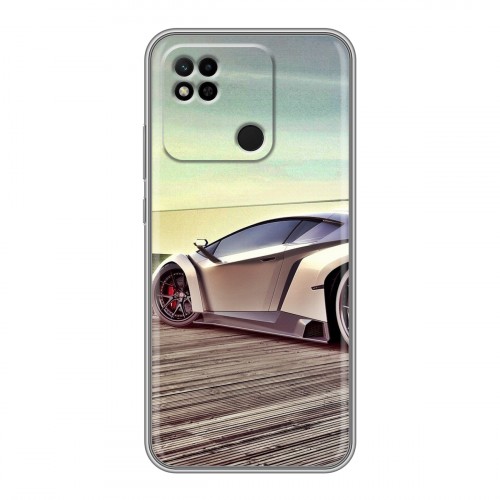 Дизайнерский силиконовый чехол для Xiaomi Redmi 10A Lamborghini