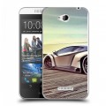 Дизайнерский пластиковый чехол для HTC Desire 616 Lamborghini