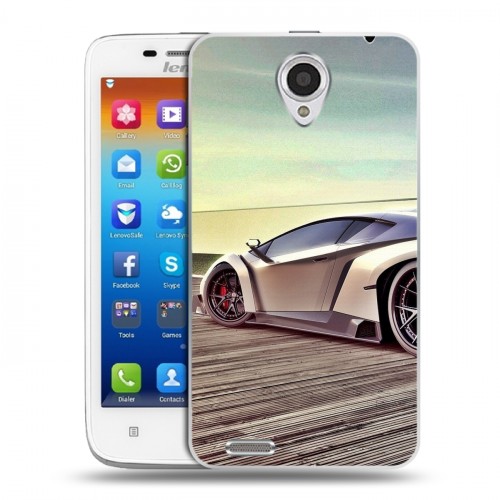 Дизайнерский пластиковый чехол для Lenovo S650 Ideaphone Lamborghini