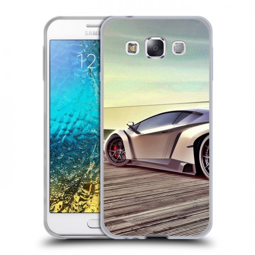 Дизайнерский пластиковый чехол для Samsung Galaxy E5 Lamborghini