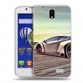 Дизайнерский пластиковый чехол для Lenovo A328 Lamborghini