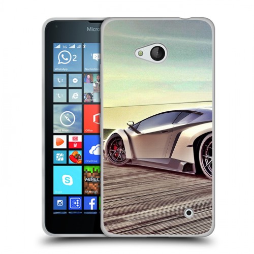 Дизайнерский пластиковый чехол для Microsoft Lumia 640 Lamborghini