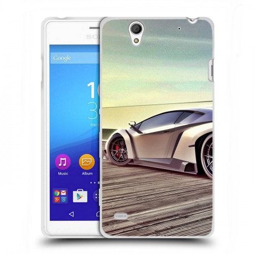 Дизайнерский пластиковый чехол для Sony Xperia C4 Lamborghini