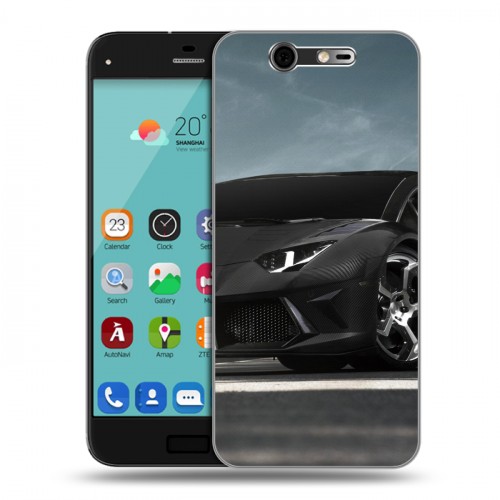 Дизайнерский силиконовый чехол для ZTE Blade S7 Lamborghini