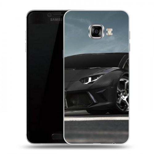 Дизайнерский пластиковый чехол для Samsung Galaxy C5 Lamborghini