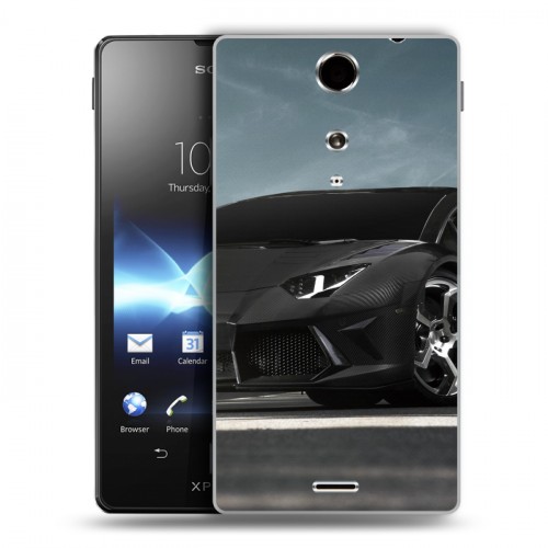 Дизайнерский пластиковый чехол для Sony Xperia TX Lamborghini