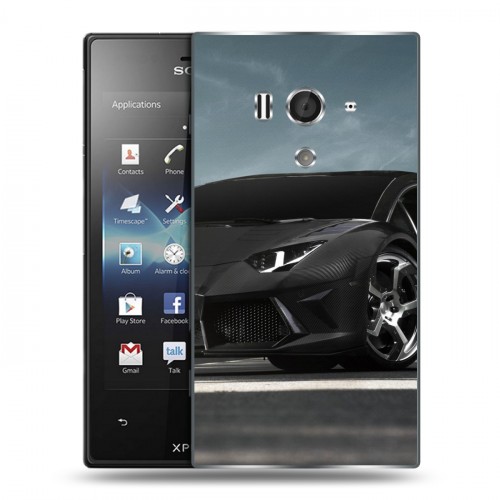 Дизайнерский пластиковый чехол для Sony Xperia acro S Lamborghini