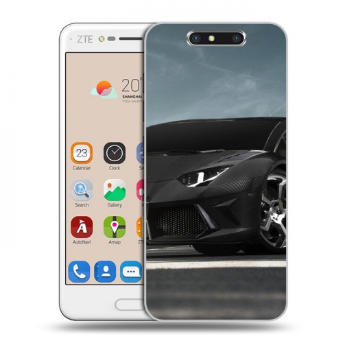 Дизайнерский пластиковый чехол для ZTE Blade V8 Lamborghini