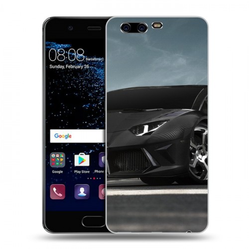 Дизайнерский пластиковый чехол для Huawei P10 Lamborghini