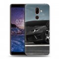 Дизайнерский пластиковый чехол для Nokia 7 Plus Lamborghini