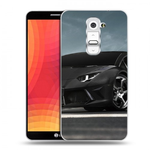 Дизайнерский пластиковый чехол для LG Optimus G2 Lamborghini