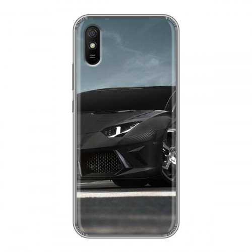 Дизайнерский силиконовый с усиленными углами чехол для Xiaomi RedMi 9A Lamborghini