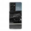 Дизайнерский пластиковый чехол для Samsung Galaxy S21 Ultra Lamborghini