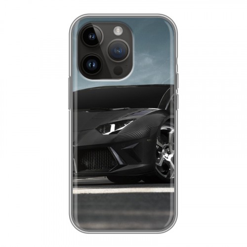 Дизайнерский силиконовый чехол для Iphone 14 Pro Lamborghini