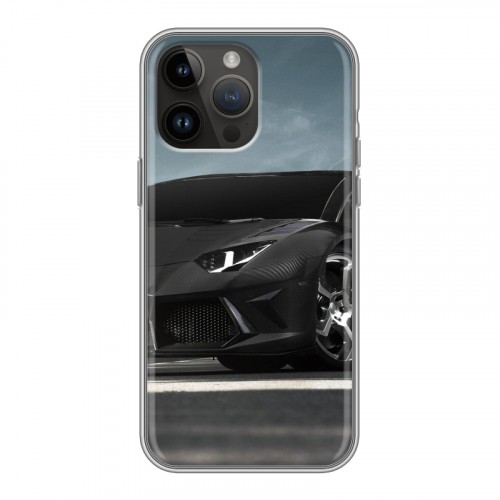 Дизайнерский пластиковый чехол для Iphone 14 Pro Max Lamborghini