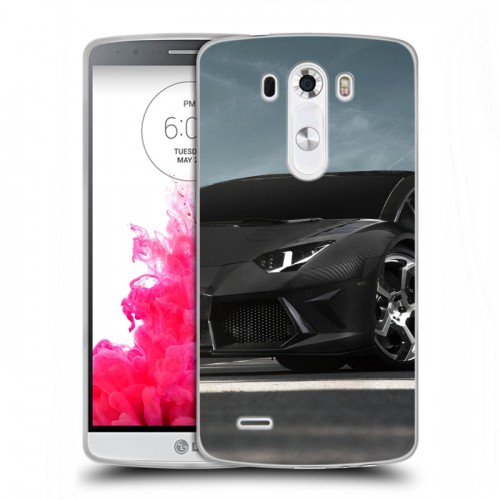 Дизайнерский пластиковый чехол для LG G3 (Dual-LTE) Lamborghini