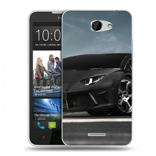 Дизайнерский пластиковый чехол для HTC Desire 516 Lamborghini